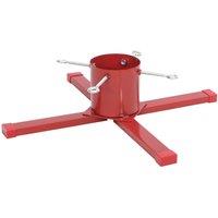 Berkfield Home Christmas Tree Stand Red 61x61x15.5 cm