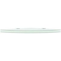 Berkfield Home Corner Shelves 2 pcs with Chrome Supports Glass White 25x25 cm