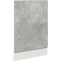 Berkfield Home Dishwasher Panel Concrete Grey 45x3x67 cm cm | Size: 45 x 3 x 67 cm