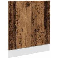 Berkfield Home Dishwasher Panel Lyon Old Wood 60x1.5x67 cm Engineered Wood in Brown