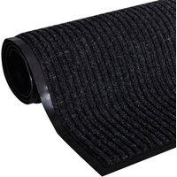 Berkfield Home Door Mat 90 x 60 cm Black PVC
