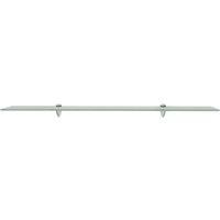 Berkfield Home Floating Shelf Glass 100x10 cm 8 mm in Clear