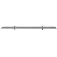 Berkfield Home Floating Shelf Glass 90x10 cm 8 mm in Black