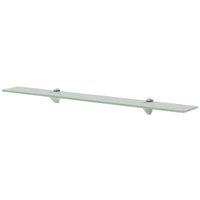 Berkfield Home Floating Shelves 2 pcs Glass 80x10 cm 8 mm in Clear