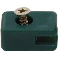 Berkfield Home Garden Fence Wire Holder with Screw 100 Sets Green