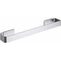Cosmic Towel rack, Brushed stainless steel, NEA Collection in Metallic Silver
