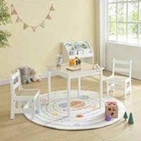 Kelvenix Kids Table & Chairs Set Children Learning Table Set in Natural