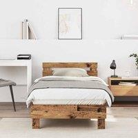 Berkfield Home Bed Frame Old Wood 193 x 95 x 88 cm Engineered Wood in Brown