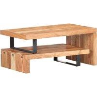 Berkfield Home 2 Piece Coffee Table Set Solid Acacia Wood in Brown