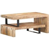 Berkfield Home 2 Piece Coffee Table Set Solid Mango Wood in Brown