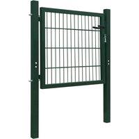 Berkfield Home 2D Fence Gate (Single) Green 106 x 130 cm