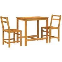 Berkfield Home 3 Piece Balcony Set Solid Wood Acacia in Brown