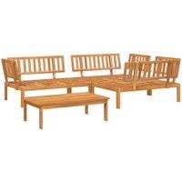Berkfield Home 4 Piece Garden Pallet Sofa Set Solid Wood Acacia in Brown