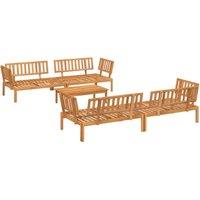 Berkfield Home 5 Piece Garden Pallet Sofa Set Solid Wood Acacia in Brown