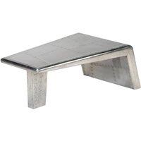 Berkfield Home Aviator Coffee Table Aluminium Vintage Aircraft Airman Style in Silver