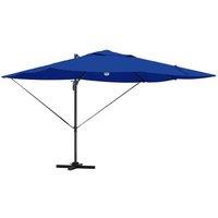 Berkfield Home Azure Blue Cantilever Umbrella Azure blue Polyester canopy Large