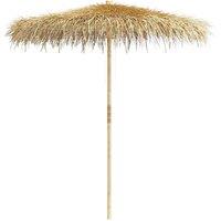 Berkfield Home Bamboo Parasol with Banana Leaf Roof 210 cm in Brown