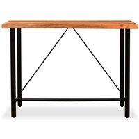 Berkfield Home Bar Table Solid Acacia Wood 150x70x107 cm in Brown | Size: 150 x 70 x 107 cm