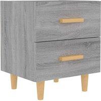 Berkfield Home Bed Cabinet Grey Sonoma 40x35x47.5 cm