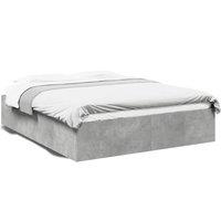 Berkfield Home Bed Frame without Mattress Concrete Grey 150x200 cm King Size