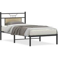 Berkfield Home Bed Frame without Mattress Sonoma Oak 80x200 cm Engineered Wood in Brown