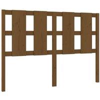 Berkfield Home Bed Headboard Honey Brown 145.5x4x100 cm Solid Wood Pine
