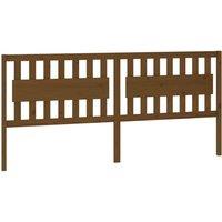 Berkfield Home Bed Headboard Honey Brown 205.5x4x100 cm Solid Wood Pine