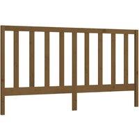 Berkfield Home Bed Headboard Honey Brown 206x4x100 cm Solid Wood Pine | Size: 206 x 4 x 100 cm