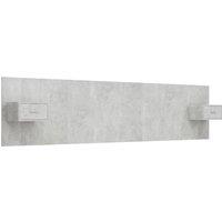 Berkfield Home Bed Headboard with Cabinets Concrete Grey Engineered Wood