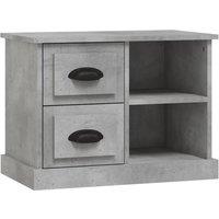 Berkfield Home Bedside Cabinet Concrete Grey 60x35.5x45 cm