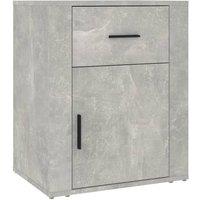 Berkfield Home Bedside Cabinet Concrete Grey 50x36x60 cm Engineered Wood | Size: 50 x 36 x 60 cm