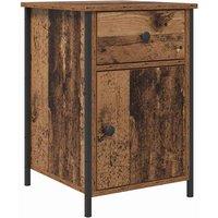 Berkfield Home Bedside Cabinet Old Wood 40x42x60 cm Engineered Wood in Brown | Size: 40 x 42 x 60 cm