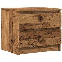Berkfield Home Bedside Cabinet Old Wood 50x40x43.5 cm Engineered Wood in Brown