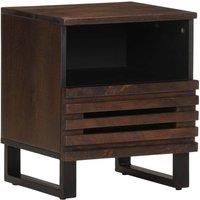 Berkfield Home Bedside Cabinets 2 pcs 40x33x46 cm Solid Wood Mango in Brown | Size: 40 x 33 x 46 cm