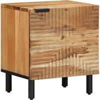 Berkfield Home Bedside Cabinets 2 pcs 40x33x46 cm Solid Wood Acacia in Brown | Size: 40 x 33 x 46 cm