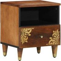 Berkfield Home Bedside Cabinets 2 pcs 40x33x46 cm Solid Wood Mango in Brown | Size: 40 x 33 x 46 cm