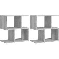 Berkfield Home Bedside Cabinets 2 pcs Grey Sonoma 50x30x51.5 cm Engineered Wood