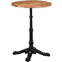 Berkfield Home Bistro Table Leg Black 52x52x72 cm Cast Iron | Size: 52 x 52 x 72 cm