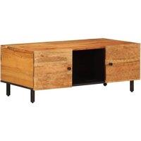 Berkfield Home Coffee Table 100x54x40 cm Solid Wood Acacia in Brown | Size: 100 x 54 x 40 cm