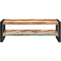 Berkfield Home Coffee Table 120x60x40 cm Solid Reclaimed Wood in Brown | Size: 120 x 60 x 40 cm