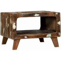 Berkfield Home Coffee Table 50x50x35 cm Solid Wood Reclaimed in Brown | Size: 50 x 50 x 35 cm