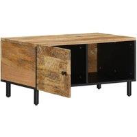 Berkfield Home Coffee Table 80x50x40 cm Solid Wood Mango in Brown | Size: 80 x 50 x 40 cm