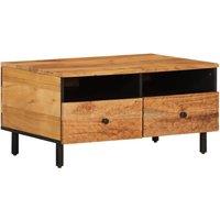 Berkfield Home Coffee Table 80x54x40 cm Solid Wood Acacia in Brown | Size: 80 x 54 x 40 cm