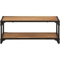 Berkfield Home Coffee Table 90x45x35 cm Solid Acacia Wood in Brown | Size: 90 x 45 x 35 cm