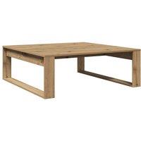 Berkfield Home Coffee Table Artisan Oak 100x100x35 cm Engineered Wood in Brown | Size: 100 x 100 x 35 cm