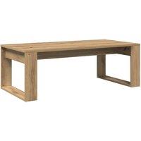Berkfield Home Coffee Table Artisan Oak 102x50x35 cm Engineered Wood in Brown | Size: 102 x 50 x 35 cm