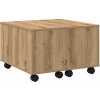 Berkfield Home Coffee Table Artisan Oak 60x60x38 cm Engineered Wood in Brown | Size: 60 x 60 x 38 cm