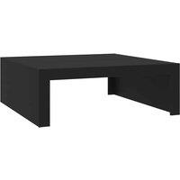 Berkfield Home Coffee Table Black 100x100x35 cm Engineered Wood | Size: 100 x 100 x 35 cm