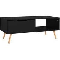 Berkfield Home Coffee Table Black 100x49.5x43 cm Engineered Wood