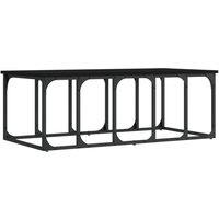 Berkfield Home Coffee Table Black 100x50x35.5 cm Engineered Wood